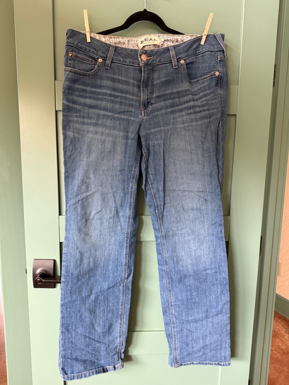 Ariat Blue Straight Leg Women's Jeans - Faded Indigo Wash